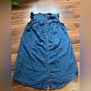Old Navy Ruffled Sleeveless Jean dress